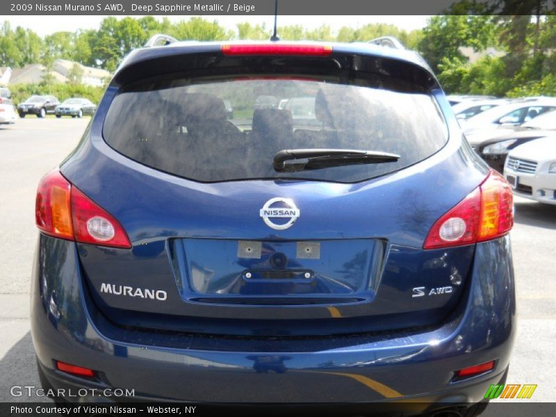 Deep Sapphire Metallic / Beige 2009 Nissan Murano S AWD