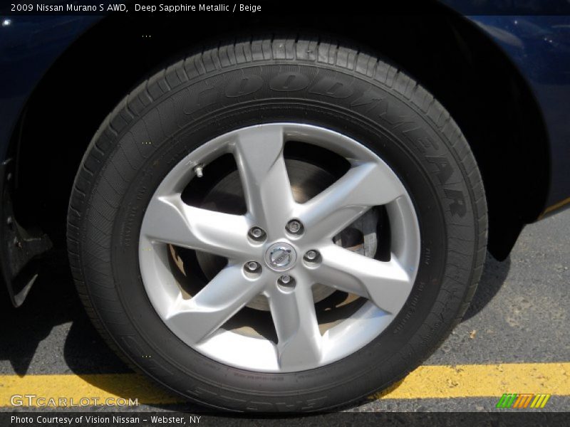 Deep Sapphire Metallic / Beige 2009 Nissan Murano S AWD