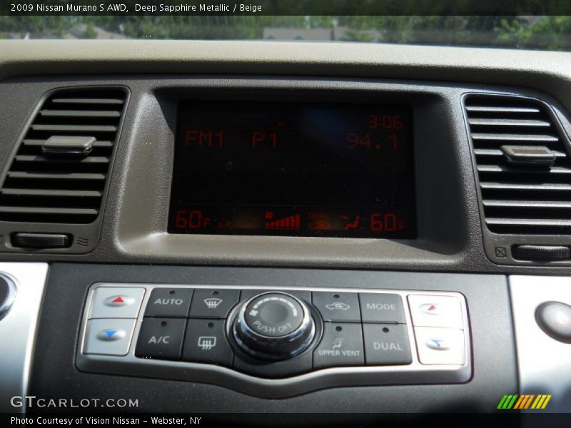 Deep Sapphire Metallic / Beige 2009 Nissan Murano S AWD