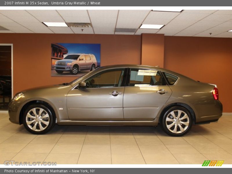 Umbria Gray Metallic / Wheat 2007 Infiniti M 35x Sedan