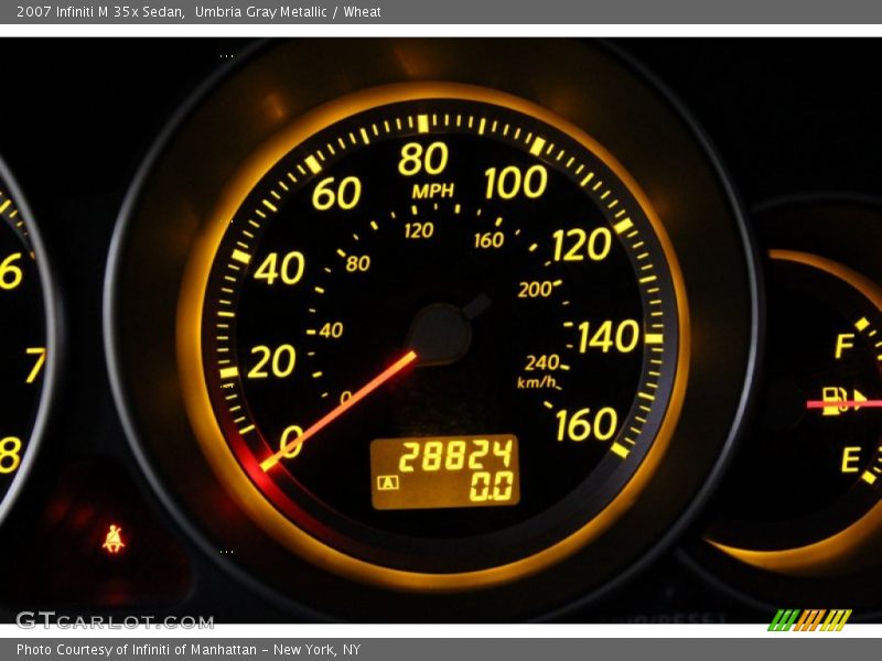 Umbria Gray Metallic / Wheat 2007 Infiniti M 35x Sedan