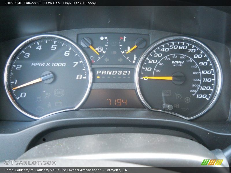  2009 Canyon SLE Crew Cab SLE Crew Cab Gauges