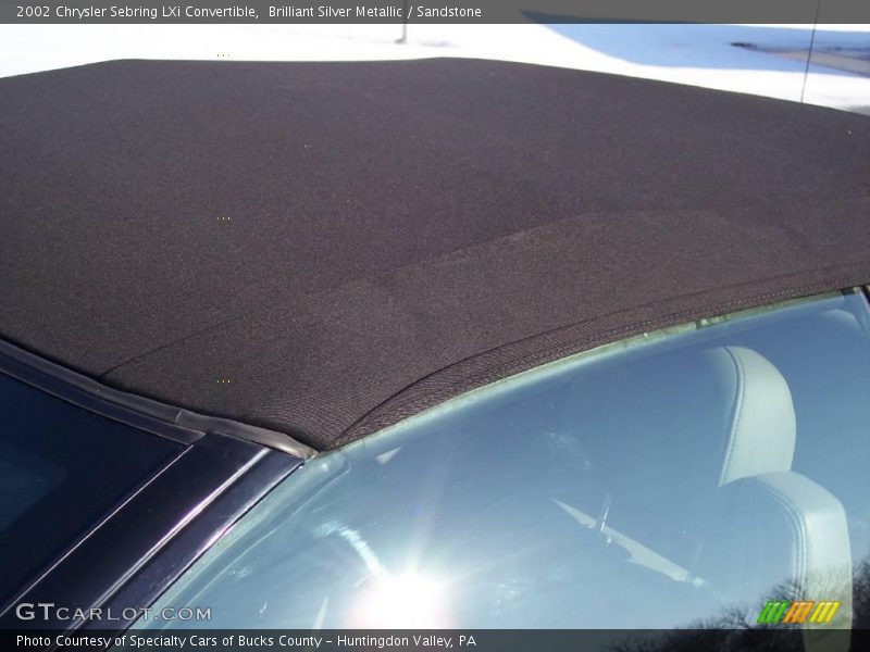 Brilliant Silver Metallic / Sandstone 2002 Chrysler Sebring LXi Convertible