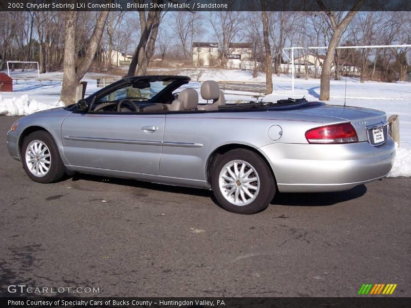 Brilliant Silver Metallic / Sandstone 2002 Chrysler Sebring LXi Convertible