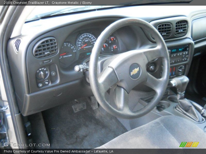 Graystone Metallic / Ebony 2008 Chevrolet TrailBlazer LT
