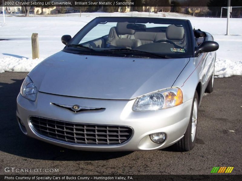 Brilliant Silver Metallic / Sandstone 2002 Chrysler Sebring LXi Convertible