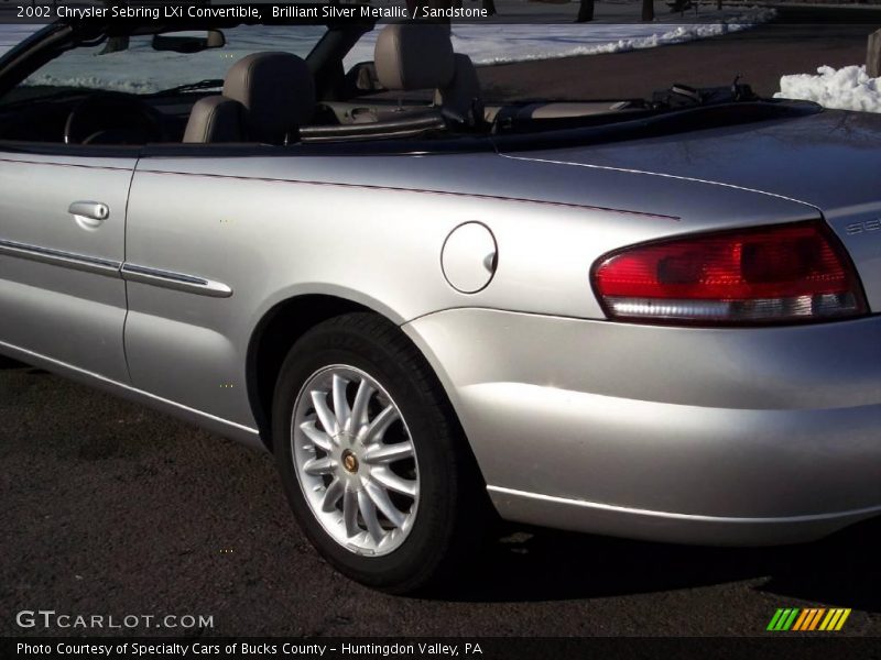 Brilliant Silver Metallic / Sandstone 2002 Chrysler Sebring LXi Convertible