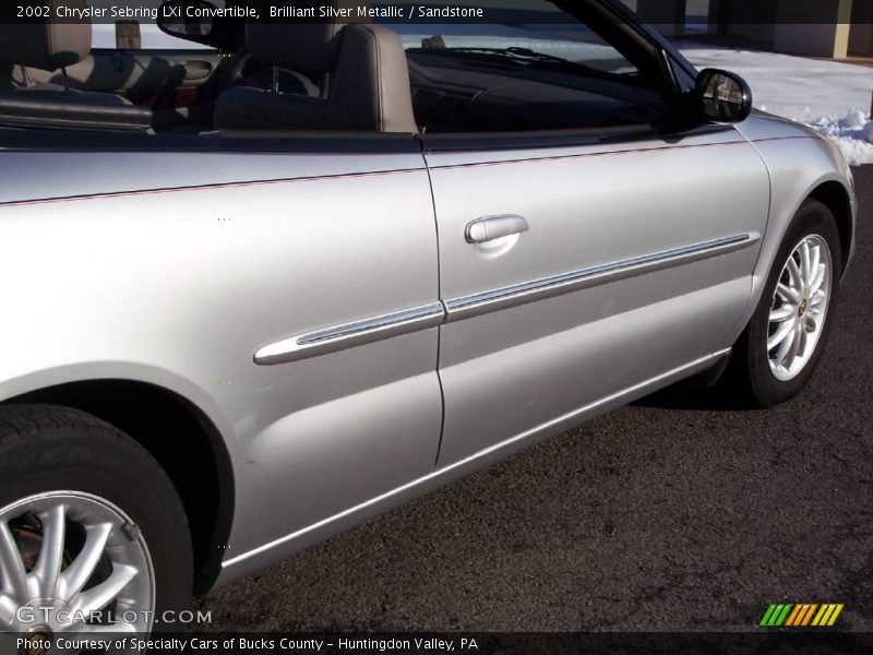 Brilliant Silver Metallic / Sandstone 2002 Chrysler Sebring LXi Convertible