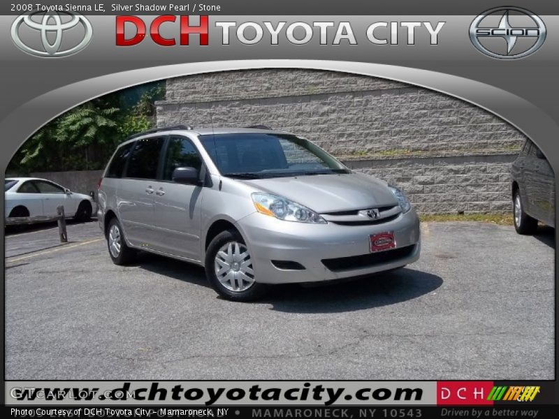 Silver Shadow Pearl / Stone 2008 Toyota Sienna LE