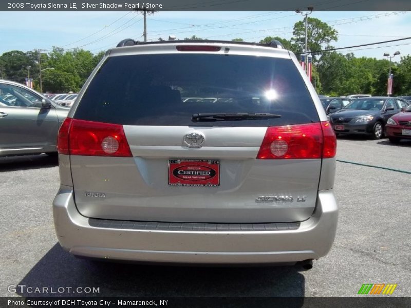 Silver Shadow Pearl / Stone 2008 Toyota Sienna LE