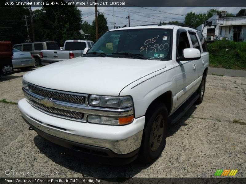 Summit White / Gray/Dark Charcoal 2005 Chevrolet Tahoe LS 4x4