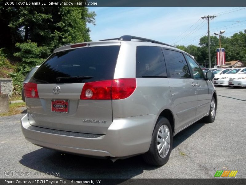 Silver Shadow Pearl / Stone 2008 Toyota Sienna LE