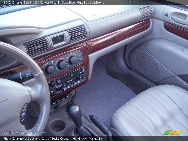 Brilliant Silver Metallic / Sandstone 2002 Chrysler Sebring LXi Convertible