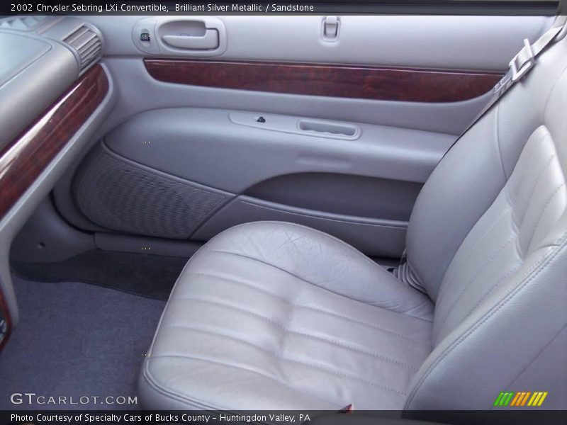 Brilliant Silver Metallic / Sandstone 2002 Chrysler Sebring LXi Convertible