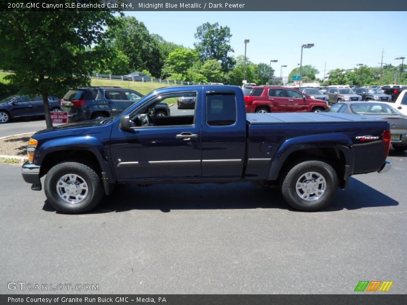  2007 Canyon SLE Extended Cab 4x4 Midnight Blue Metallic