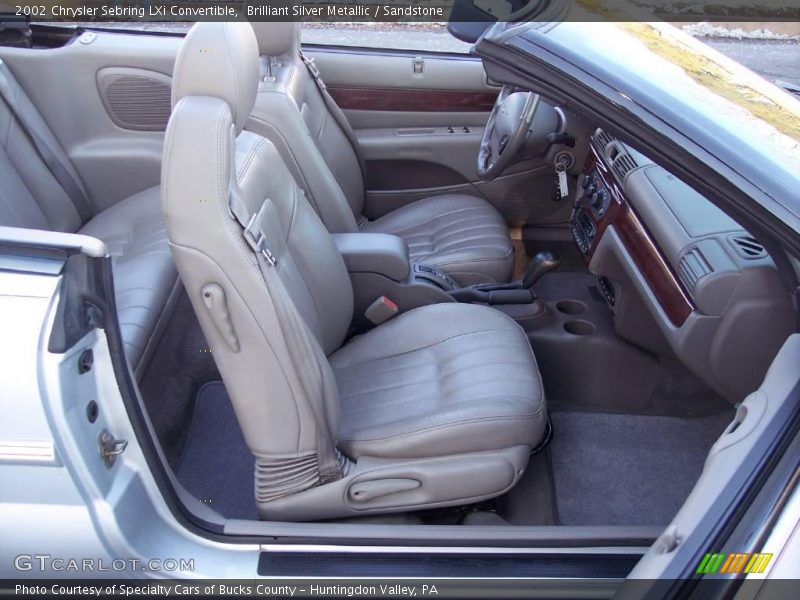 Brilliant Silver Metallic / Sandstone 2002 Chrysler Sebring LXi Convertible