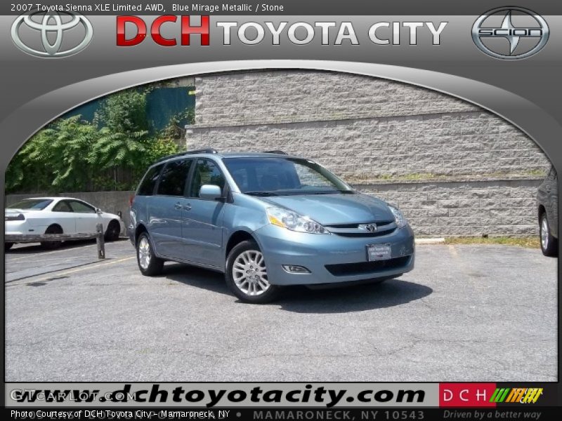 Blue Mirage Metallic / Stone 2007 Toyota Sienna XLE Limited AWD
