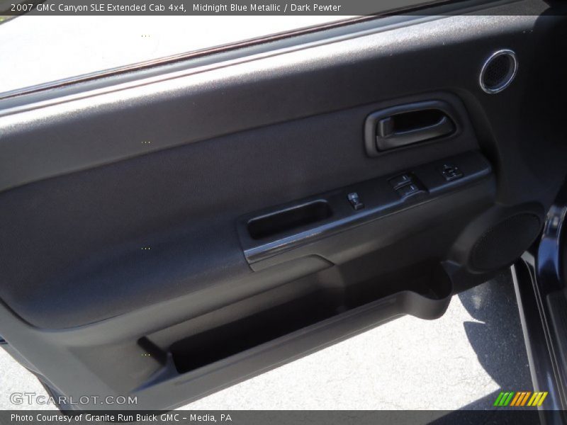Midnight Blue Metallic / Dark Pewter 2007 GMC Canyon SLE Extended Cab 4x4