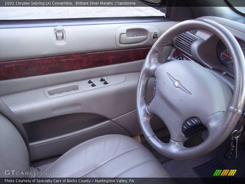 Brilliant Silver Metallic / Sandstone 2002 Chrysler Sebring LXi Convertible