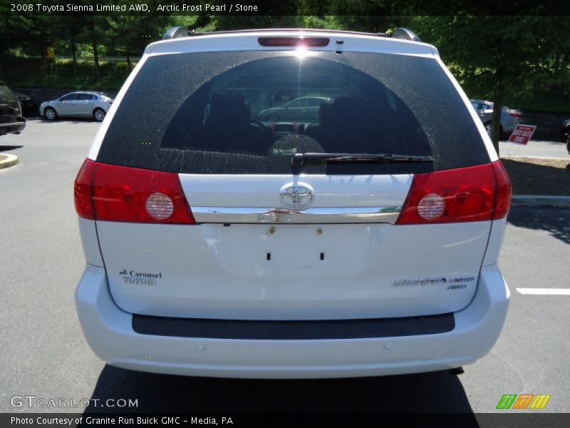 Arctic Frost Pearl / Stone 2008 Toyota Sienna Limited AWD