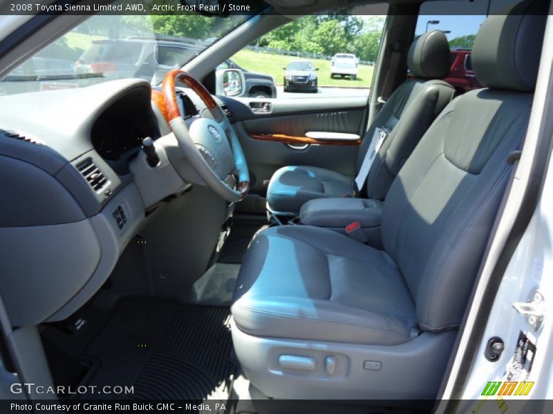 Arctic Frost Pearl / Stone 2008 Toyota Sienna Limited AWD