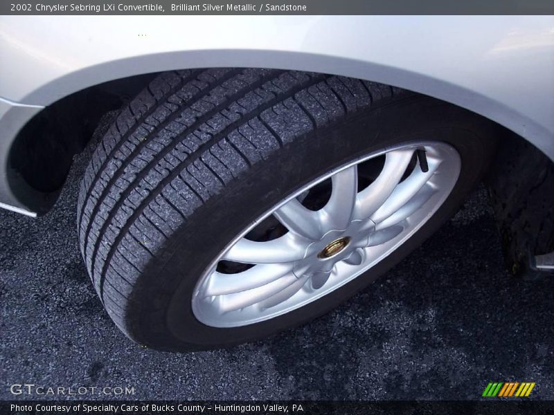 Brilliant Silver Metallic / Sandstone 2002 Chrysler Sebring LXi Convertible