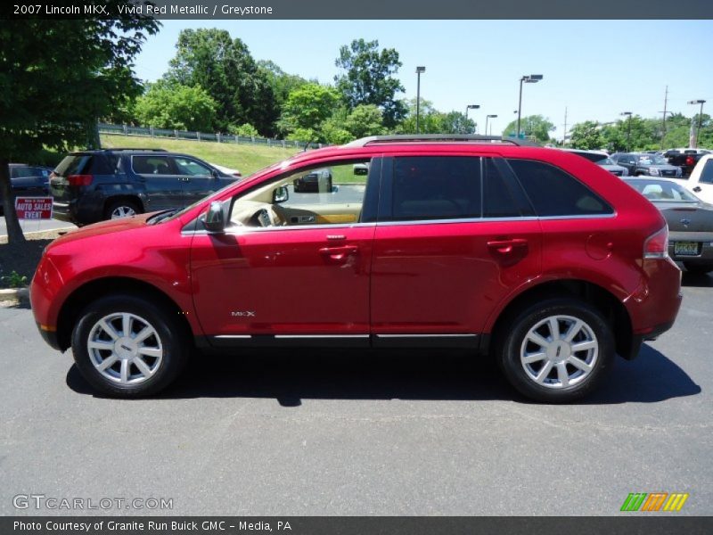 Vivid Red Metallic / Greystone 2007 Lincoln MKX