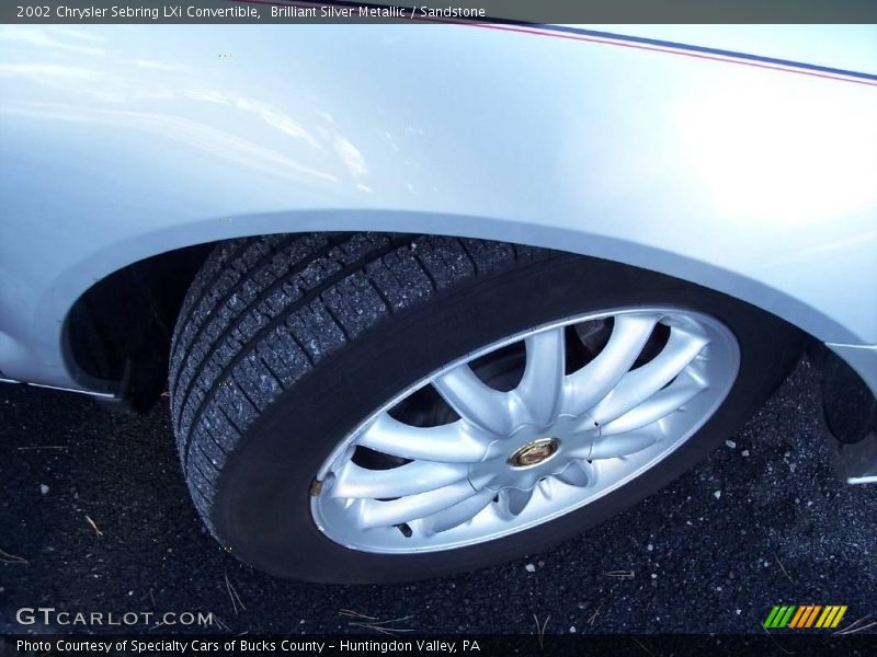 Brilliant Silver Metallic / Sandstone 2002 Chrysler Sebring LXi Convertible