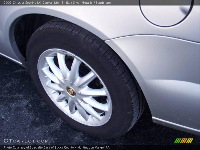 Brilliant Silver Metallic / Sandstone 2002 Chrysler Sebring LXi Convertible