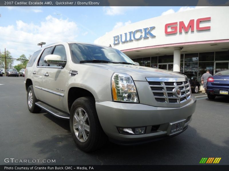 Quicksilver / Ebony/Ebony 2007 Cadillac Escalade AWD