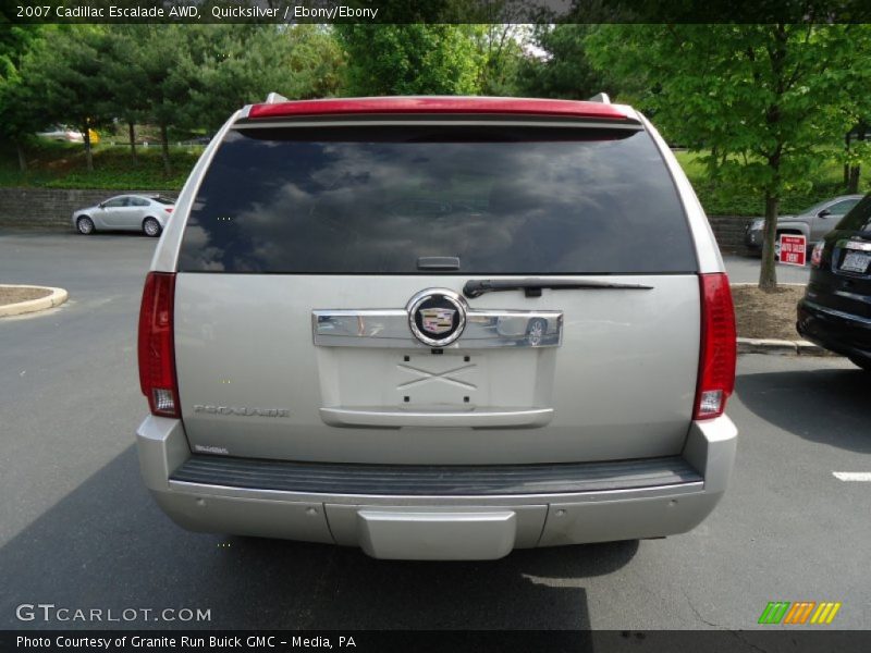 Quicksilver / Ebony/Ebony 2007 Cadillac Escalade AWD