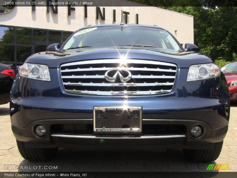 Sapphire Metallic / Wheat 2008 Infiniti FX 35 AWD