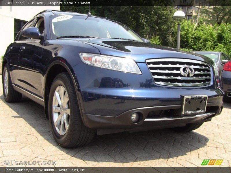 Sapphire Metallic / Wheat 2008 Infiniti FX 35 AWD