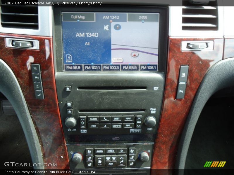 Quicksilver / Ebony/Ebony 2007 Cadillac Escalade AWD