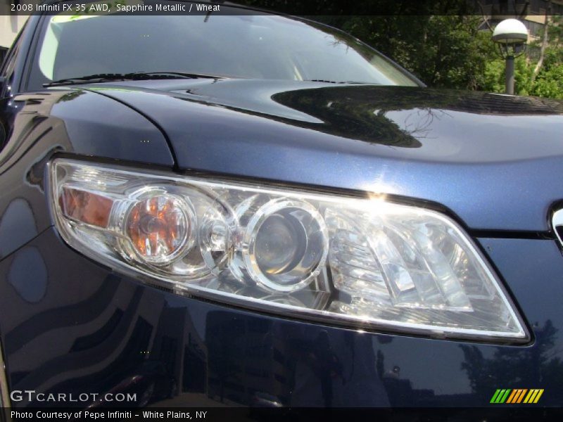 Sapphire Metallic / Wheat 2008 Infiniti FX 35 AWD