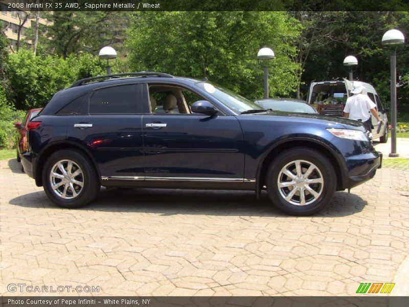Sapphire Metallic / Wheat 2008 Infiniti FX 35 AWD