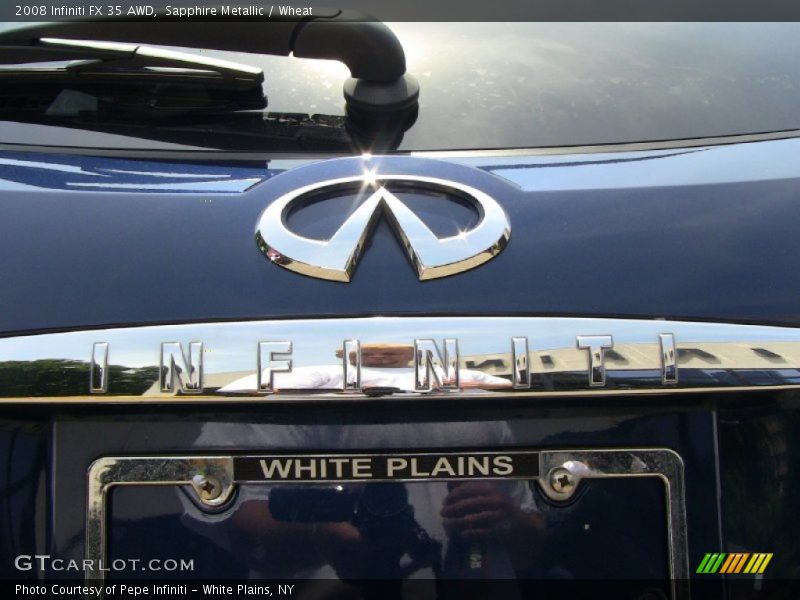 Sapphire Metallic / Wheat 2008 Infiniti FX 35 AWD