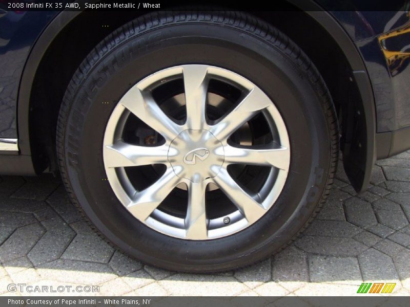 Sapphire Metallic / Wheat 2008 Infiniti FX 35 AWD