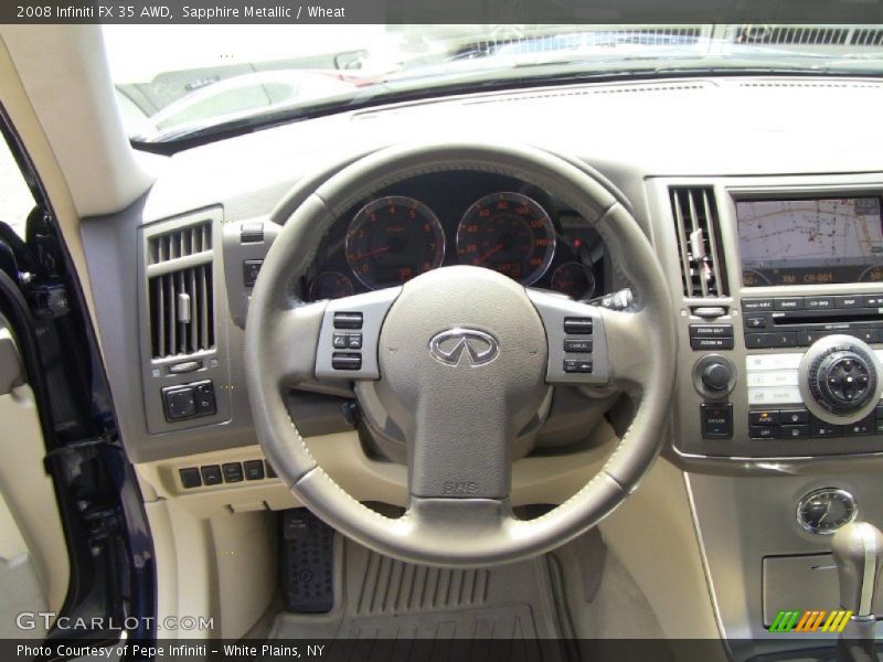 Sapphire Metallic / Wheat 2008 Infiniti FX 35 AWD