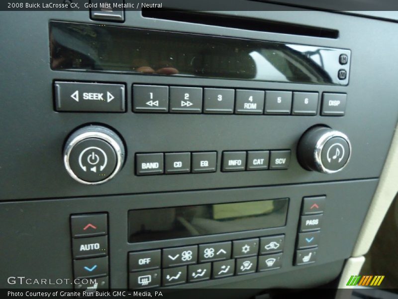 Controls of 2008 LaCrosse CX