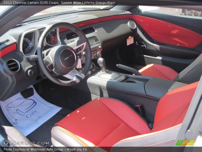 Inferno Orange/Black Interior - 2011 Camaro SS/RS Coupe 