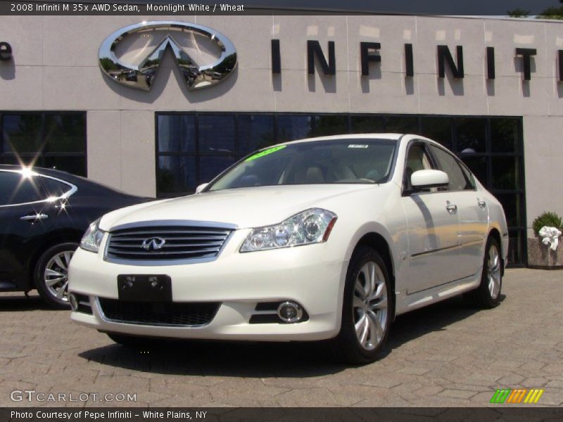 Moonlight White / Wheat 2008 Infiniti M 35x AWD Sedan