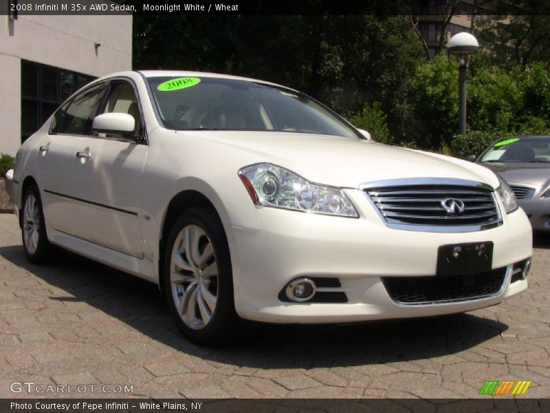 Moonlight White / Wheat 2008 Infiniti M 35x AWD Sedan