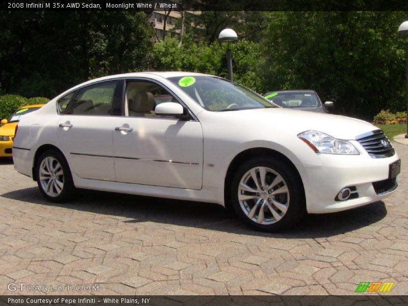 Moonlight White / Wheat 2008 Infiniti M 35x AWD Sedan