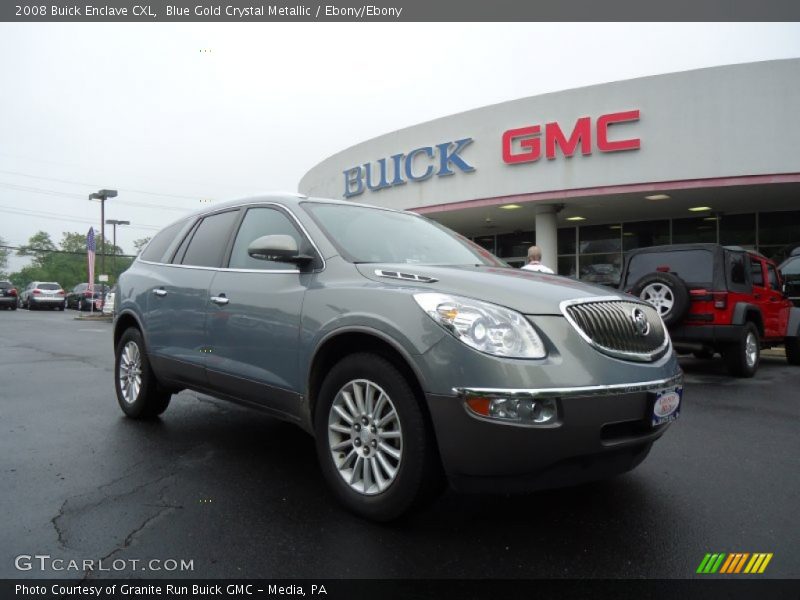 Blue Gold Crystal Metallic / Ebony/Ebony 2008 Buick Enclave CXL