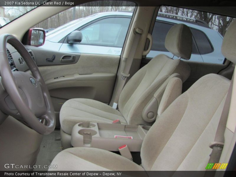 Claret Red / Beige 2007 Kia Sedona LX