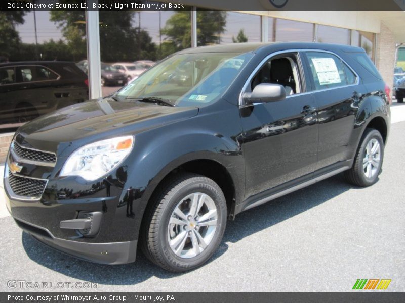 Black / Light Titanium/Jet Black 2011 Chevrolet Equinox LS