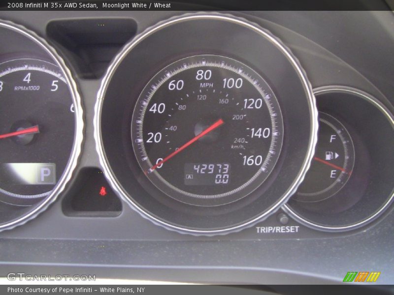 Moonlight White / Wheat 2008 Infiniti M 35x AWD Sedan