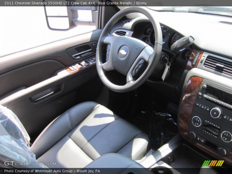 Blue Granite Metallic / Ebony 2011 Chevrolet Silverado 3500HD LTZ Crew Cab 4x4
