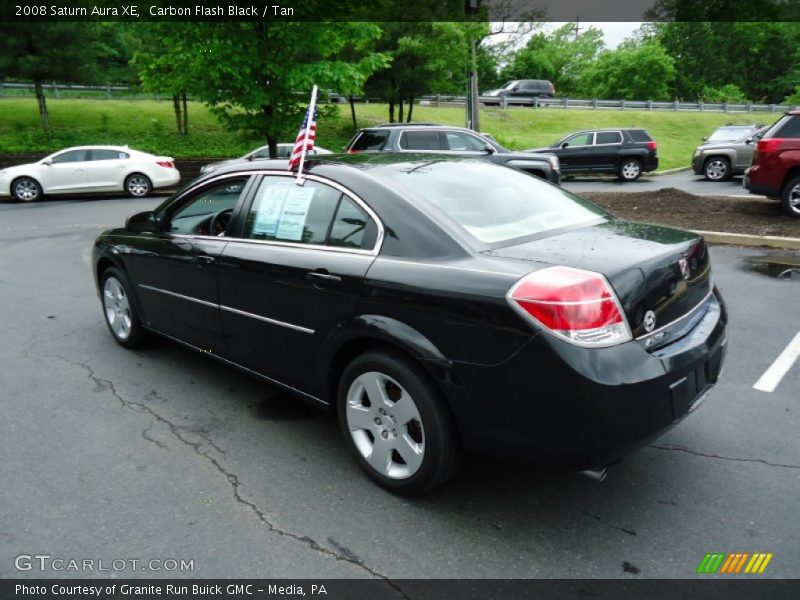 Carbon Flash Black / Tan 2008 Saturn Aura XE